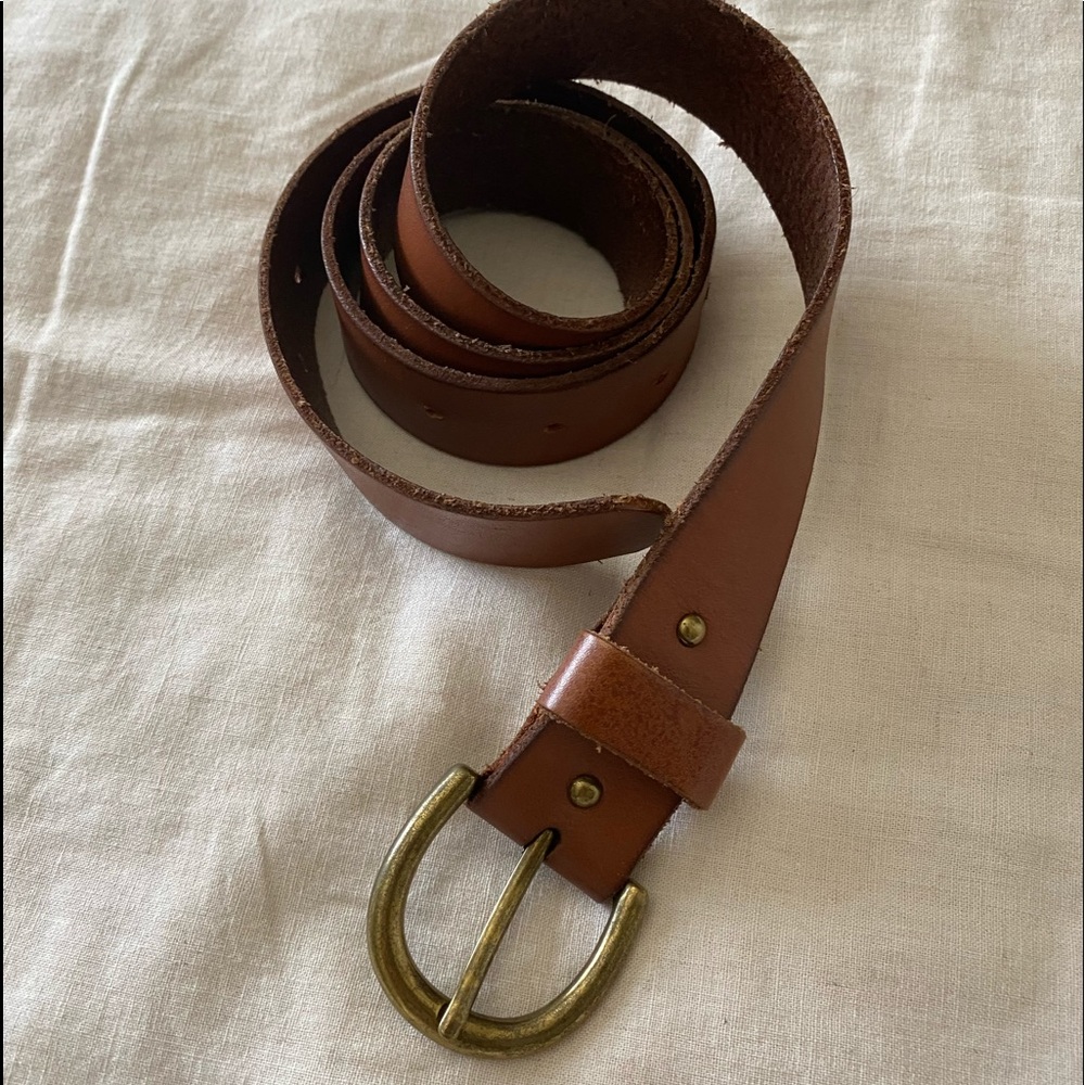 Cognac Leather Belt